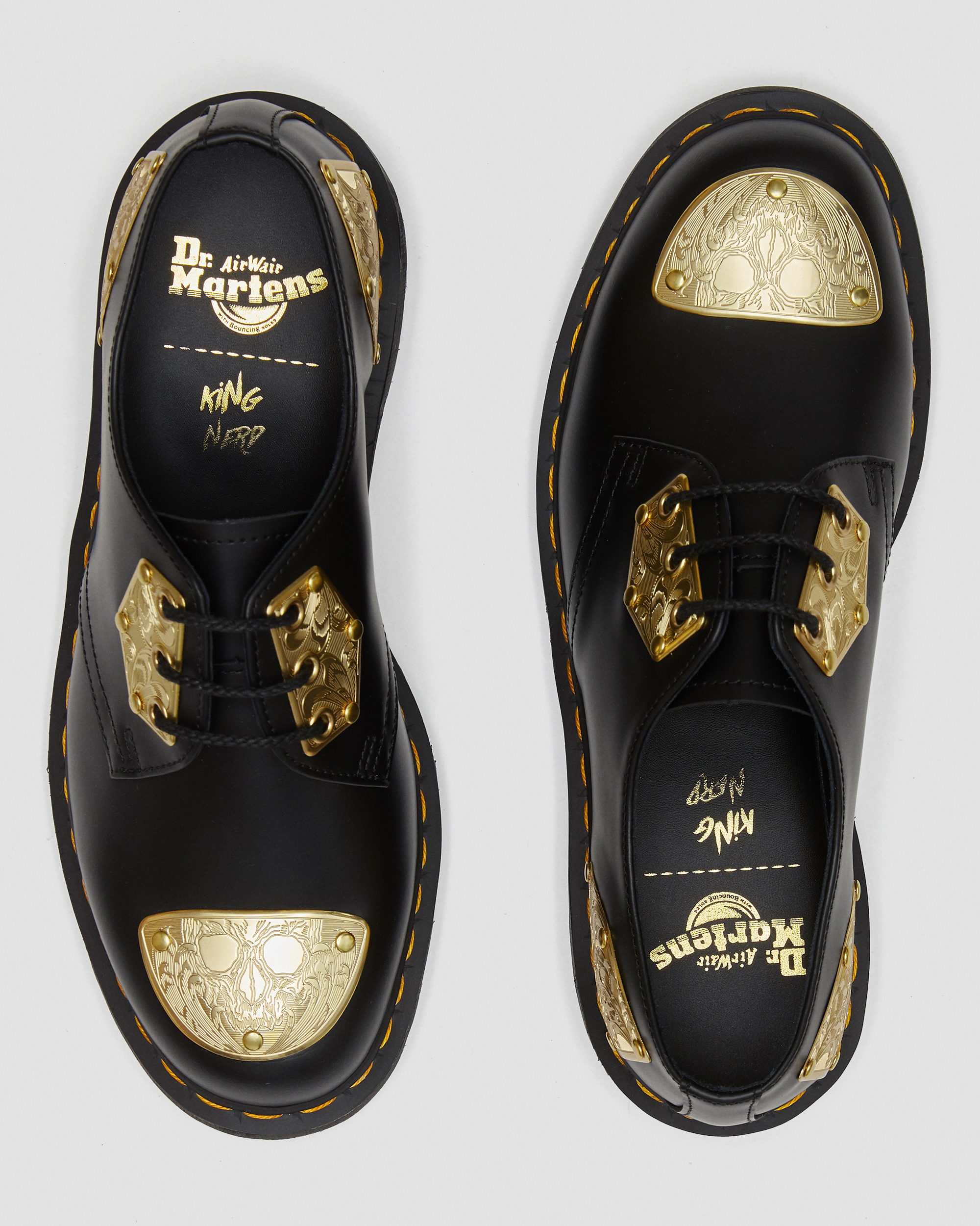 1460 king nerd smooth leather hardware boots