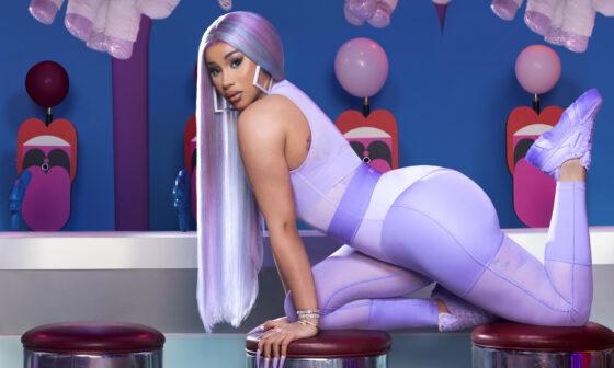 Reebok has announced its first-ever apparel collection with rap star Cardi B, dubbed "The Summertime Fine" Collection. Set to launch alongside matching footwear colorways of the Cardi B Club C, the drop is coming officially on April 23. A collaborative effort between Reebok and Cardi B, the fabrics and detailing of the apparel collection were thoughtfully curated from the beginning design stages through the entire creation cycle. Having tried on every piece herself, nothing went to production without Cardi’s seal of approval. The collection draws inspiration from the 90s, with nods to vintage Reebok apparel and Cardi’s distinct memories of summers spent on the Coney Island boardwalk with friends. The range also reflects her bold and transparent personality that influenced the transformation of traditional Reebok silhouettes into a collection sure to be unapologetically in your face. “I’m so proud to announce my first apparel line with Reebok,’ Cardi said on the debut collection. “This collection gives every woman the product they need to feel sexy and confident; the waist-snatching tights and curve hugging silhouettes make every body look amazing.” Designed with the female figure in mind, the bold color combinations of pastel purple and bright red are sure to turn heads, while waist-cinching details and contouring cutlines, infused with flirtatious mesh cutouts create that iconic 90s inspired layered look that is totally and completely Cardi B. The colors and materials used in the collection play on day and night monochromatic looks so the versatility of the items can take you straight from the gym to the streets. All apparel will be available in inclusive sizing from 2XS to 4X, bringing this collection to all Cardi fans. The Summertime Fine Collection will be available to purchase alongside matching footwear colorways of the Cardi B Club C , available in women’s and kid sizes, at 10am ET April 23 on Reebok.com.
