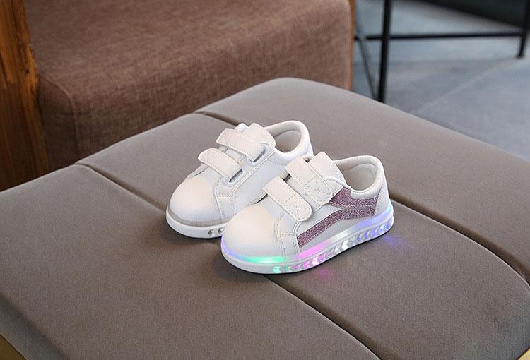 BabyOutlet’s Adhesive Strap Light Up LED Sneakers